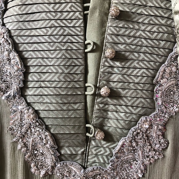 Semi Formal Chiffon Shalwar Kurta - Picture 3 of 6